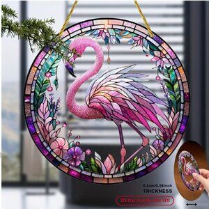 Sun Catcher, Pink Flamingo, approx 6 inches. NWT!